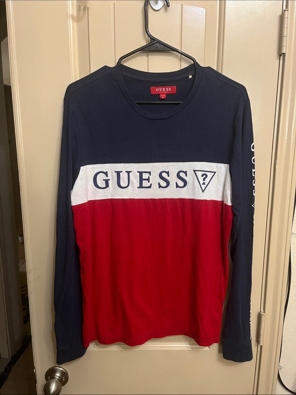 Guess Red, White, Blue Medium Shirt